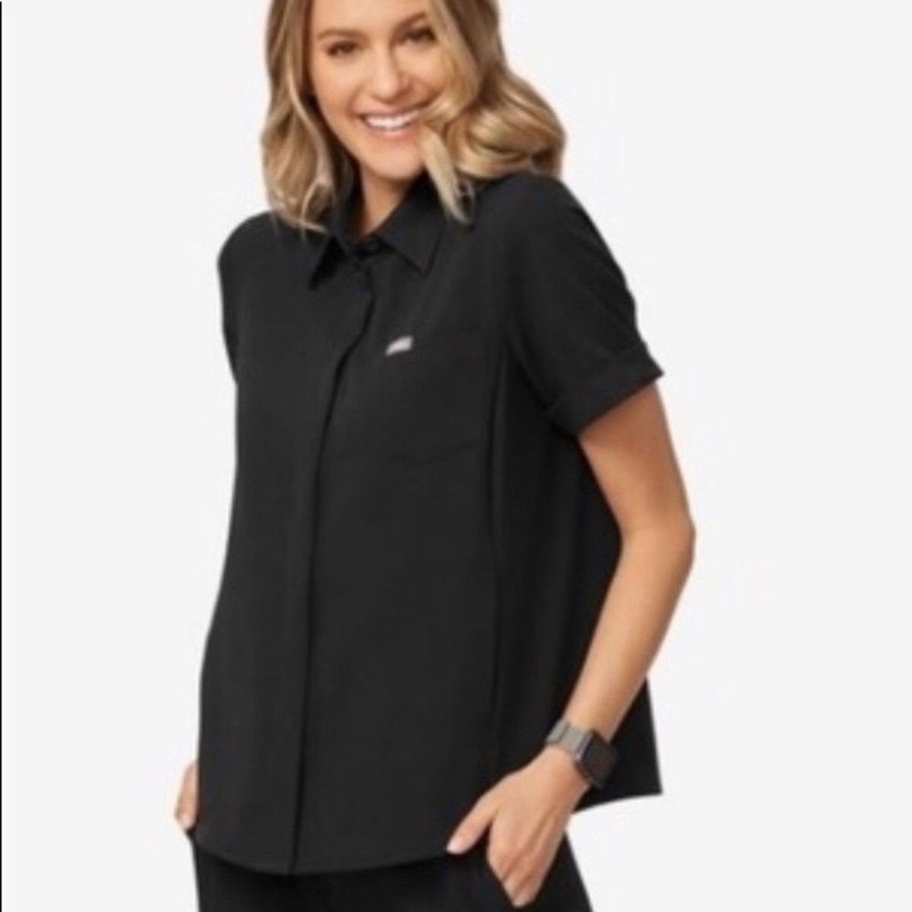 Figs ‘Pilar’ Scrub Top, Black, X-Small